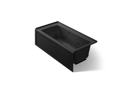 KOHLER K-1947-XGHRA Archer 60" x 30" alcove Heated BubbleMassage air bath and whirlpool, right drain