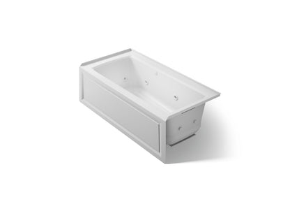 KOHLER K-1947-XGHRA Archer 60" x 30" alcove Heated BubbleMassage air bath and whirlpool, right drain