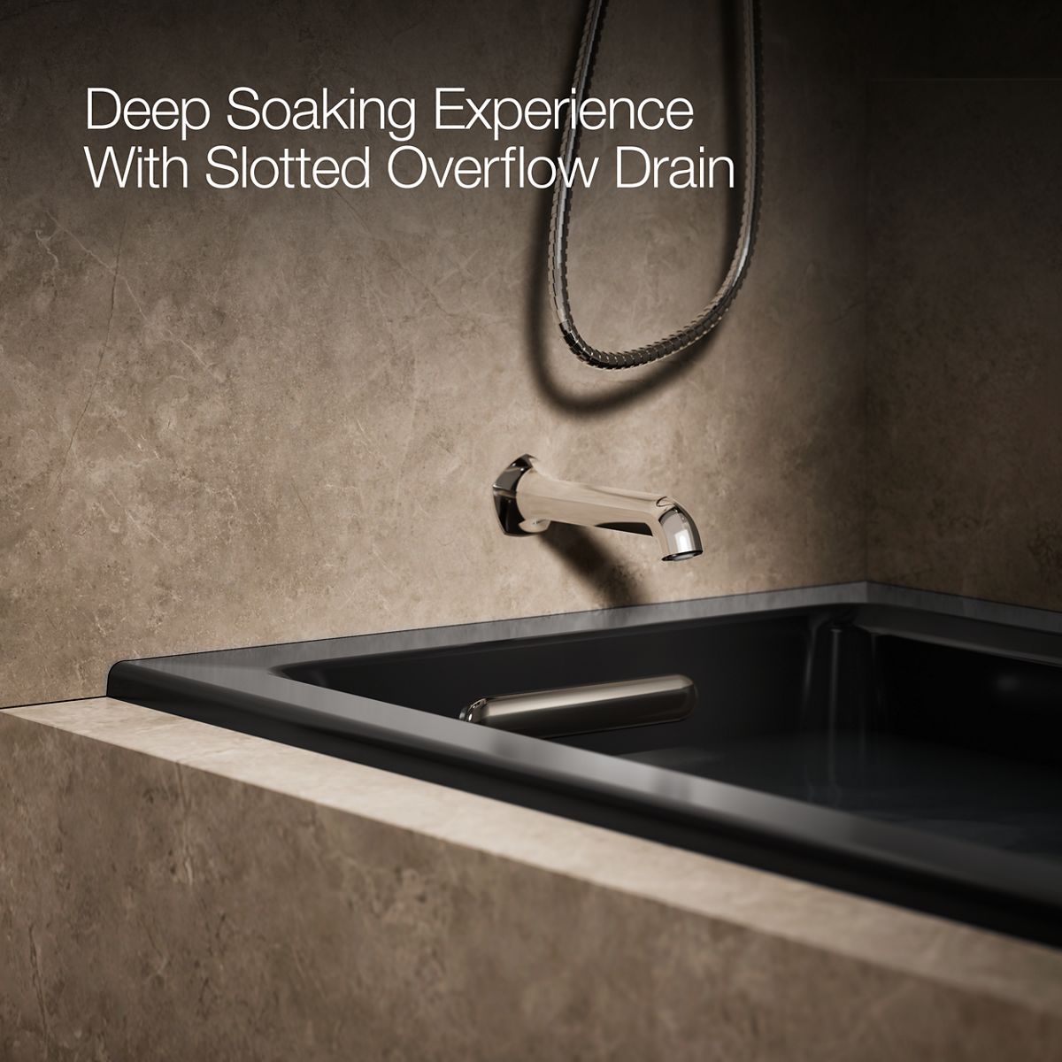 KOHLER K-1947-XHGHL Archer 60" x 30" alcove Heated BubbleMassage air bath and whirlpool, left drain