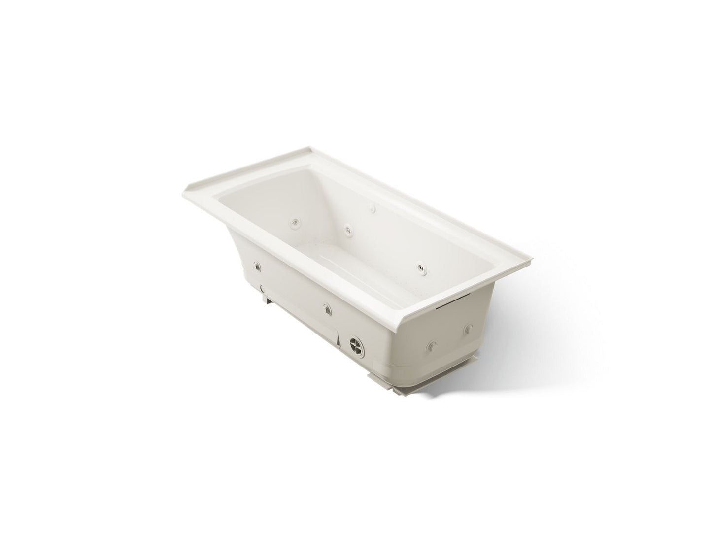 KOHLER K-1947-XHGHR Archer 60" x 30" alcove Heated BubbleMassage air bath and whirlpool, right drain