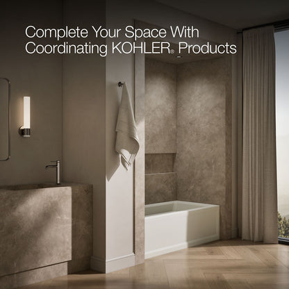 KOHLER K-1948-LAW Archer 66" x 32" alcove bath with Bask heated surface, left drain