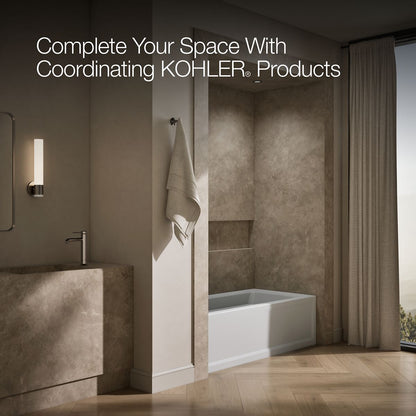 KOHLER K-1948-LAW Archer 66" x 32" alcove bath with Bask heated surface, left drain