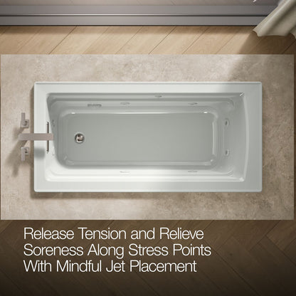 KOHLER K-1949 Archer 66" x 32" drop-in whirlpool