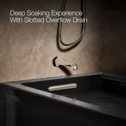 KOHLER K-1949-GHLA Archer 66" x 32" alcove Heated BubbleMassage air bath, left drain