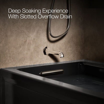 KOHLER K-1949-GHLAW Archer 66" x 32" alcove Heated BubbleMassage air bath with Bask heated surface, left drain