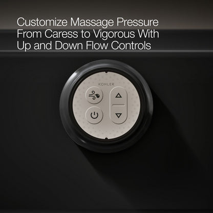 KOHLER K-1949-GHLAW Archer 66" x 32" alcove Heated BubbleMassage air bath with Bask heated surface, left drain