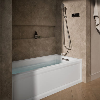 KOHLER K-1949-GHRA Archer 66" x 32" alcove Heated BubbleMassage air bath, right drain