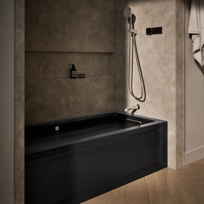 KOHLER K-1949-GHRAW Archer 66" x 32" alcove Heated BubbleMassage air bath with Bask heated surface, right drain