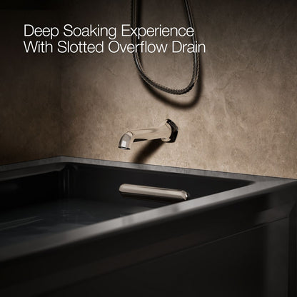 KOHLER K-1949-GHRAW Archer 66" x 32" alcove Heated BubbleMassage air bath with Bask heated surface, right drain