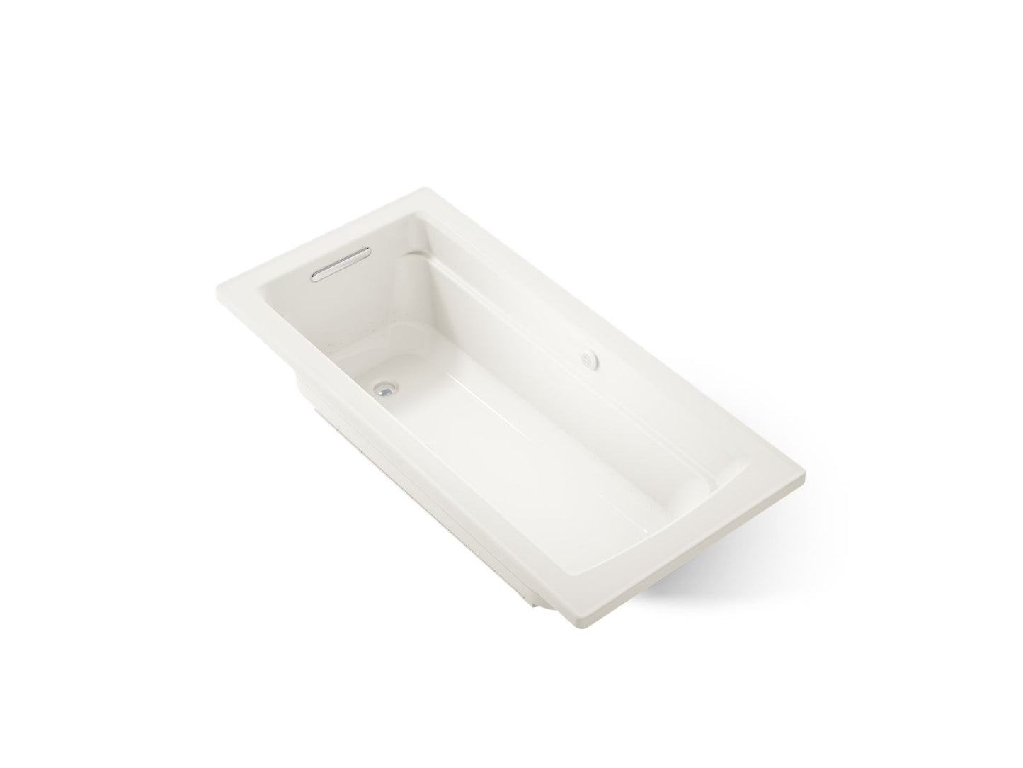 KOHLER K-1949-GHW Archer 66" x 32" drop-in Heated BubbleMassage air bath with Bask heated surface