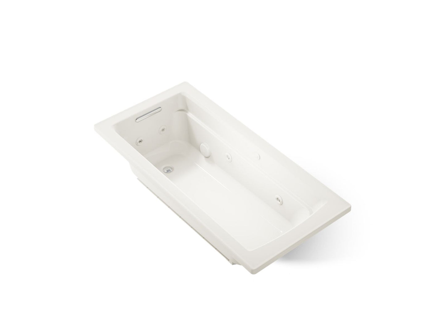 KOHLER K-1949-H Archer 66" x 32" drop-in heated whirlpool bath