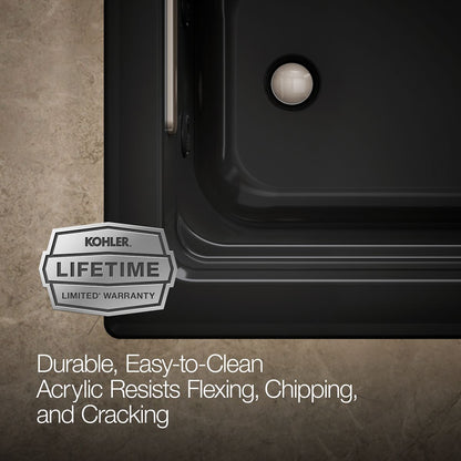 KOHLER K-1949-H Archer 66" x 32" drop-in heated whirlpool bath