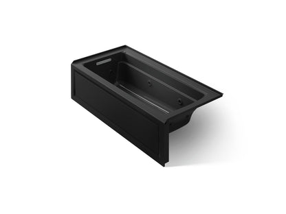 KOHLER K-1949-LA Archer 66" x 32" integral apron whirlpool with integral flange and left-hand drain