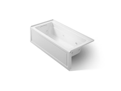 KOHLER K-1949-LA Archer 66" x 32" integral apron whirlpool with integral flange and left-hand drain
