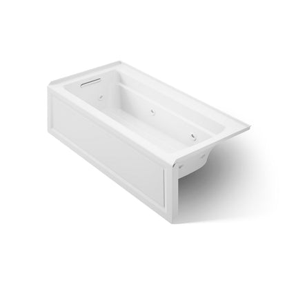 KOHLER K-1949-LA Archer 66" x 32" integral apron whirlpool with integral flange and left-hand drain