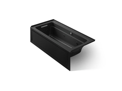 KOHLER K-1949-LAW Archer 66" x 32" alcove whirlpool bath with Bask heated surface, left drain