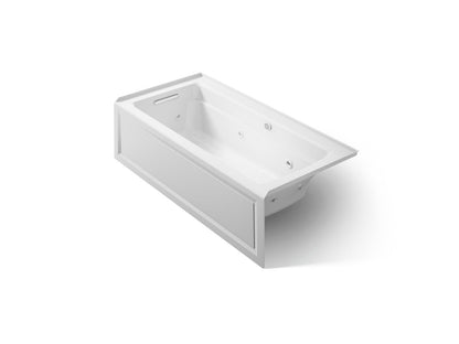 KOHLER K-1949-LAW Archer 66" x 32" alcove whirlpool bath with Bask heated surface, left drain
