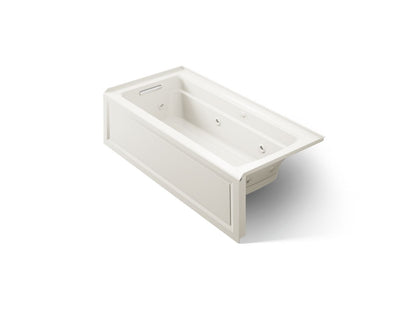 KOHLER K-1949-XGHLA Archer 66" x 32" alcove Heated BubbleMassage air bath and whirlpool, left drain