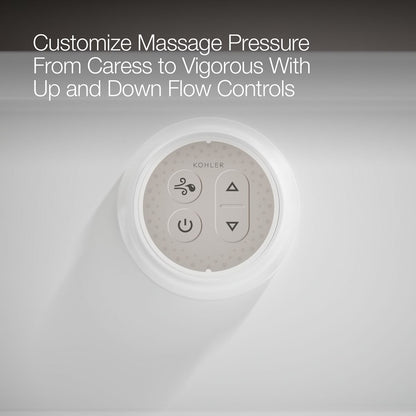 KOHLER K-1949-XGHRA Archer 66" x 32" alcove Heated BubbleMassage air bath and whirlpool, right drain