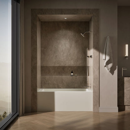 KOHLER K-1956-RA Underscore 60" x 30" alcove bath right drain
