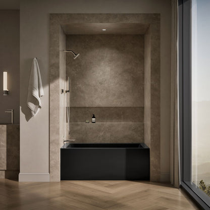 KOHLER K-1957-LA Underscore 60" x 32" alcove bath, left drain