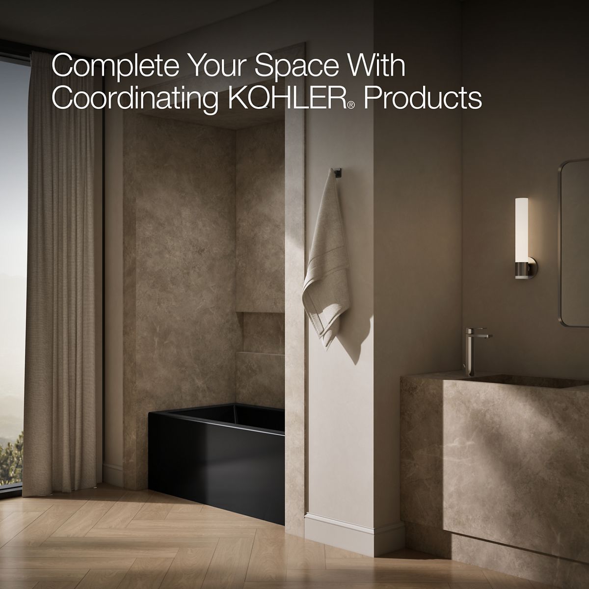 KOHLER K-1957-RA Underscore 60" x 32" alcove bath right drain