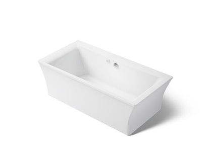 KOHLER K-1959-GH Stargaze 72" x 36" freestanding Heated BubbleMassage air bath with fluted shroud