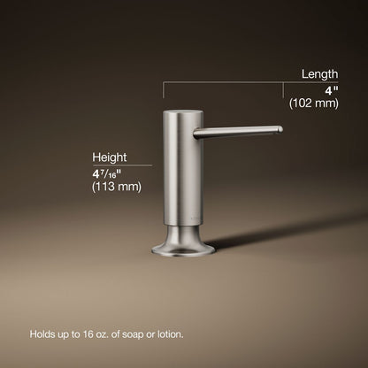 3/4 view of product with dimensions