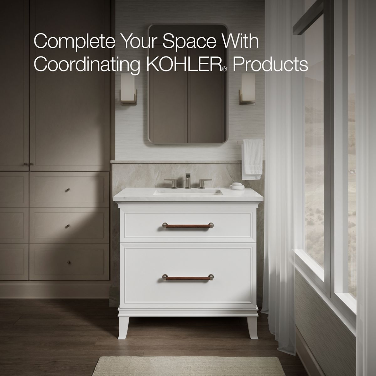 KOHLER K-20000 Caxton 20-1/2" rectangular undermount bathroom sink