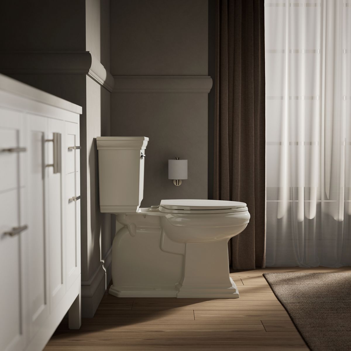 KOHLER K-20110 Brevia Quiet-Close elongated toilet seat