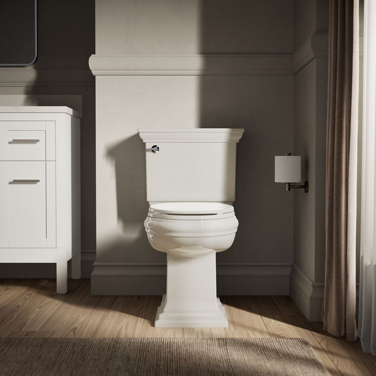 KOHLER K-20110 Brevia Quiet-Close elongated toilet seat
