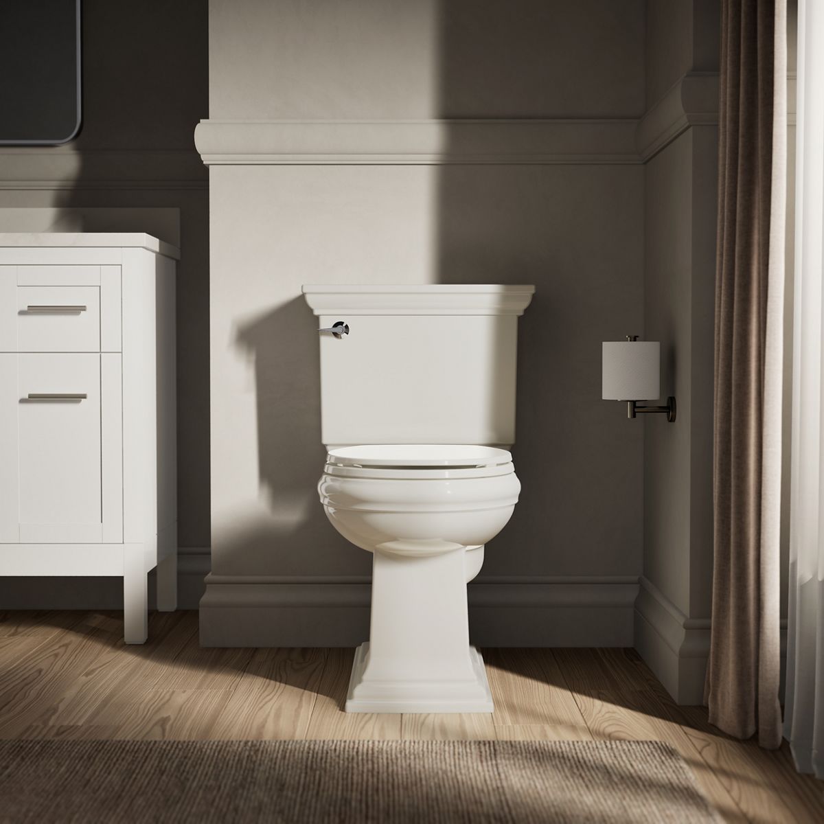 KOHLER K-20111 Brevia Quiet-Close round-front toilet seat
