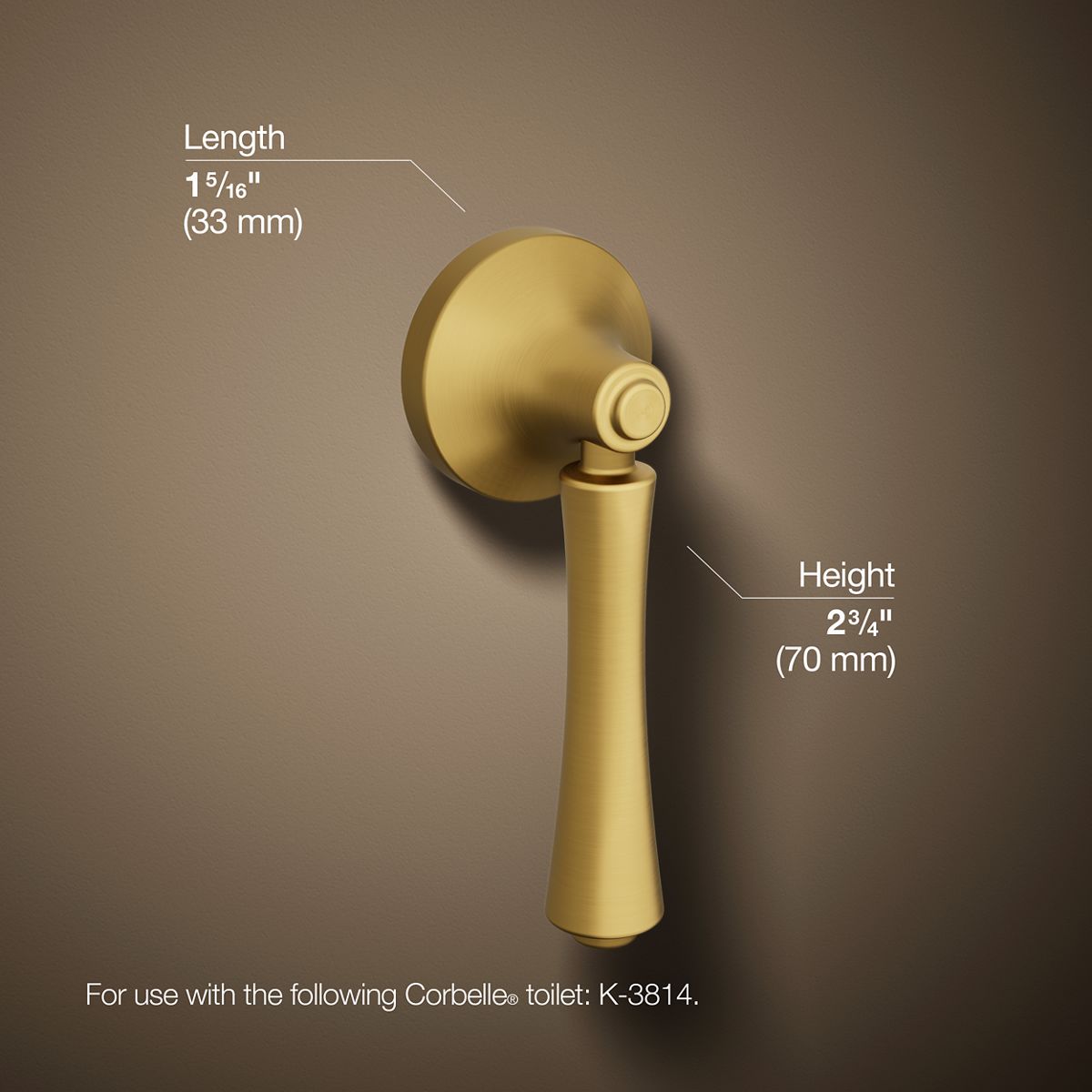 KOHLER Corbelle Left-hand trip lever