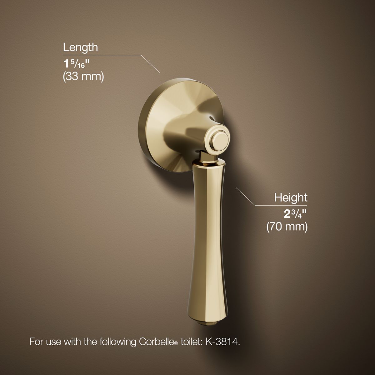 KOHLER Corbelle Left-hand trip lever