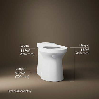 KOHLER K-20148 Betello Elongated toilet bowl with skirted trapway