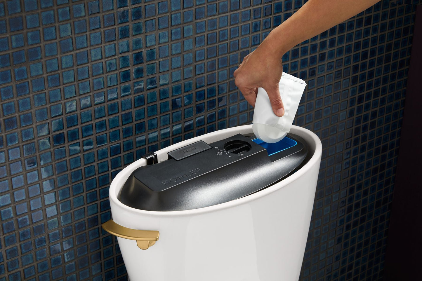 KOHLER K-20198 Betello ComForteeight Two-piece elongated 1.28 gpf chair height toilet with ContinuousClean Technology