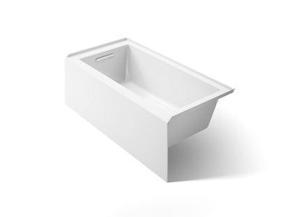 KOHLER K-20201-LA Underscore 60" x 30" alcove bath with integral apron, integral flange, and left-hand drain