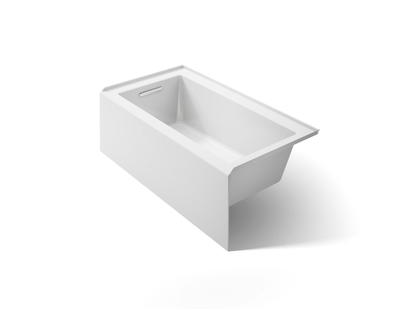 KOHLER K-20202-LA Underscore 60" x 32" alcove bath with integral apron, integral flange, and left-hand drain