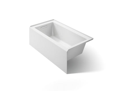 KOHLER K-20202-LA Underscore 60" x 32" alcove bath with integral apron, integral flange, and left-hand drain