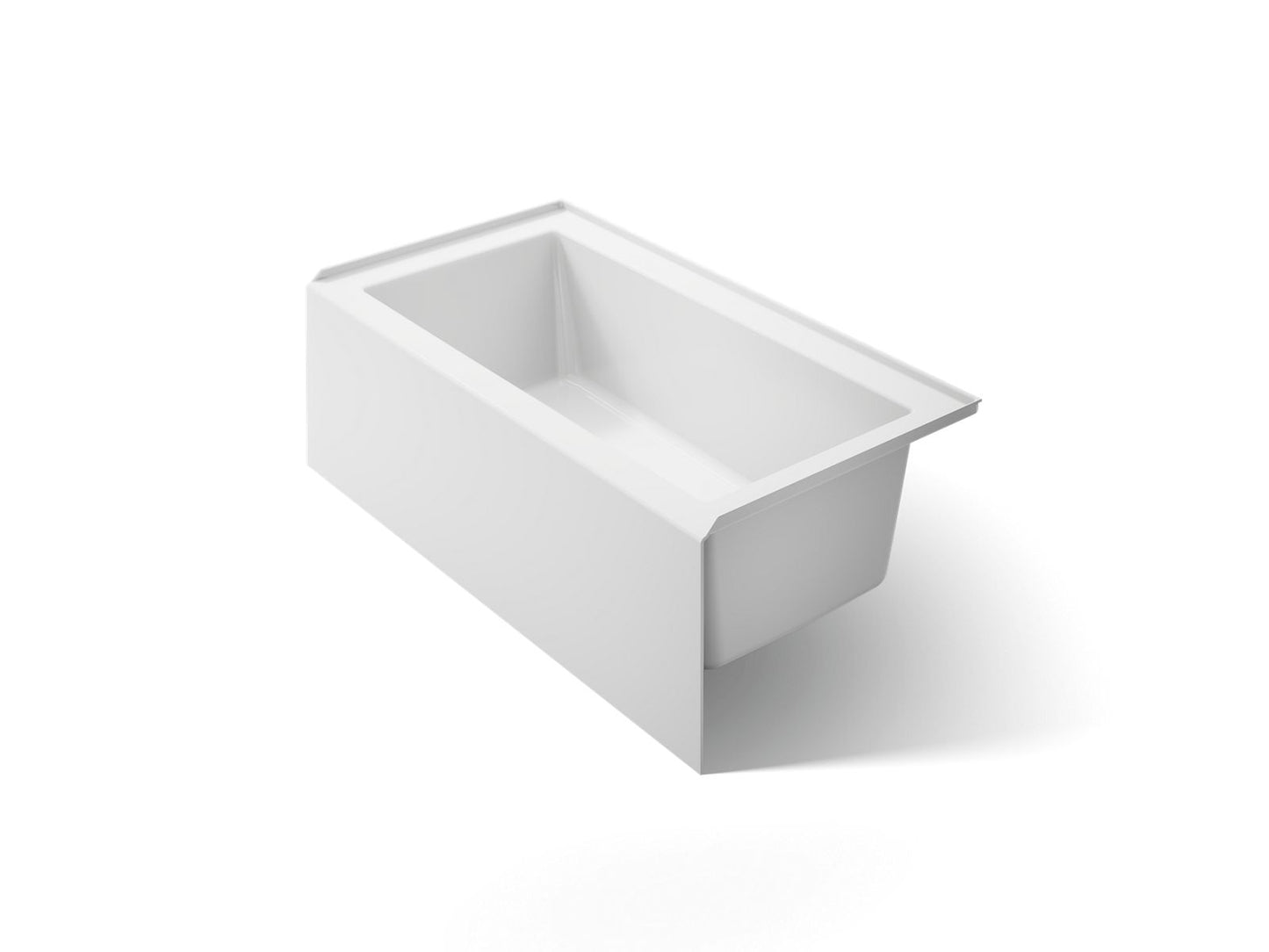 KOHLER K-20202-RA Underscore 60" x 32" alcove bath with integral apron, integral flange, and right-hand drain