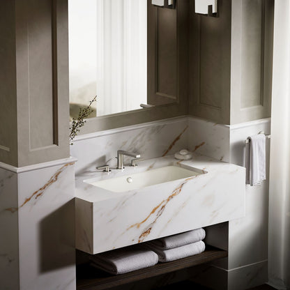 KOHLER K-20212 Iron Plains 30" rectangular drop-in/undermount bathroom sink