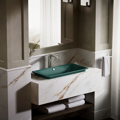 KOHLER K-20212-PAT Iron Plains 30" rectangular drop-in / undermount / vessel bathroom sink