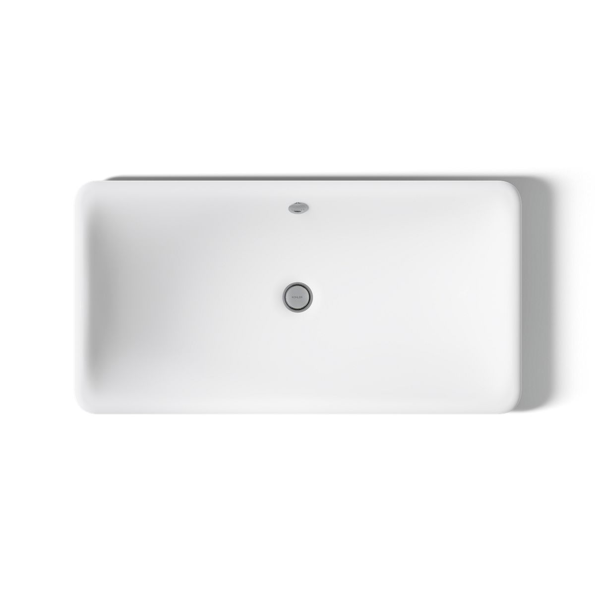 KOHLER K-20212-W Iron Plains 30" rectangular drop-in/undermount/vessel bathroom sink with White painted underside