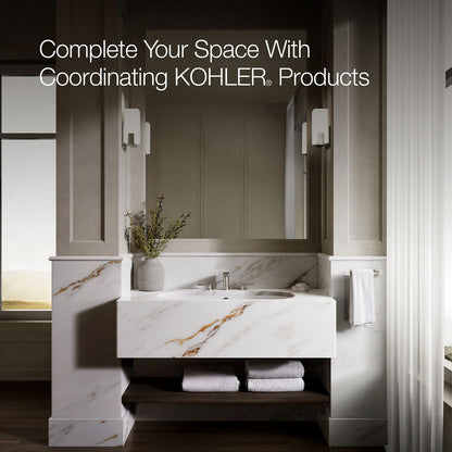 KOHLER K-20213 Iron Plains 33" oval drop-in/undermount bathroom sink