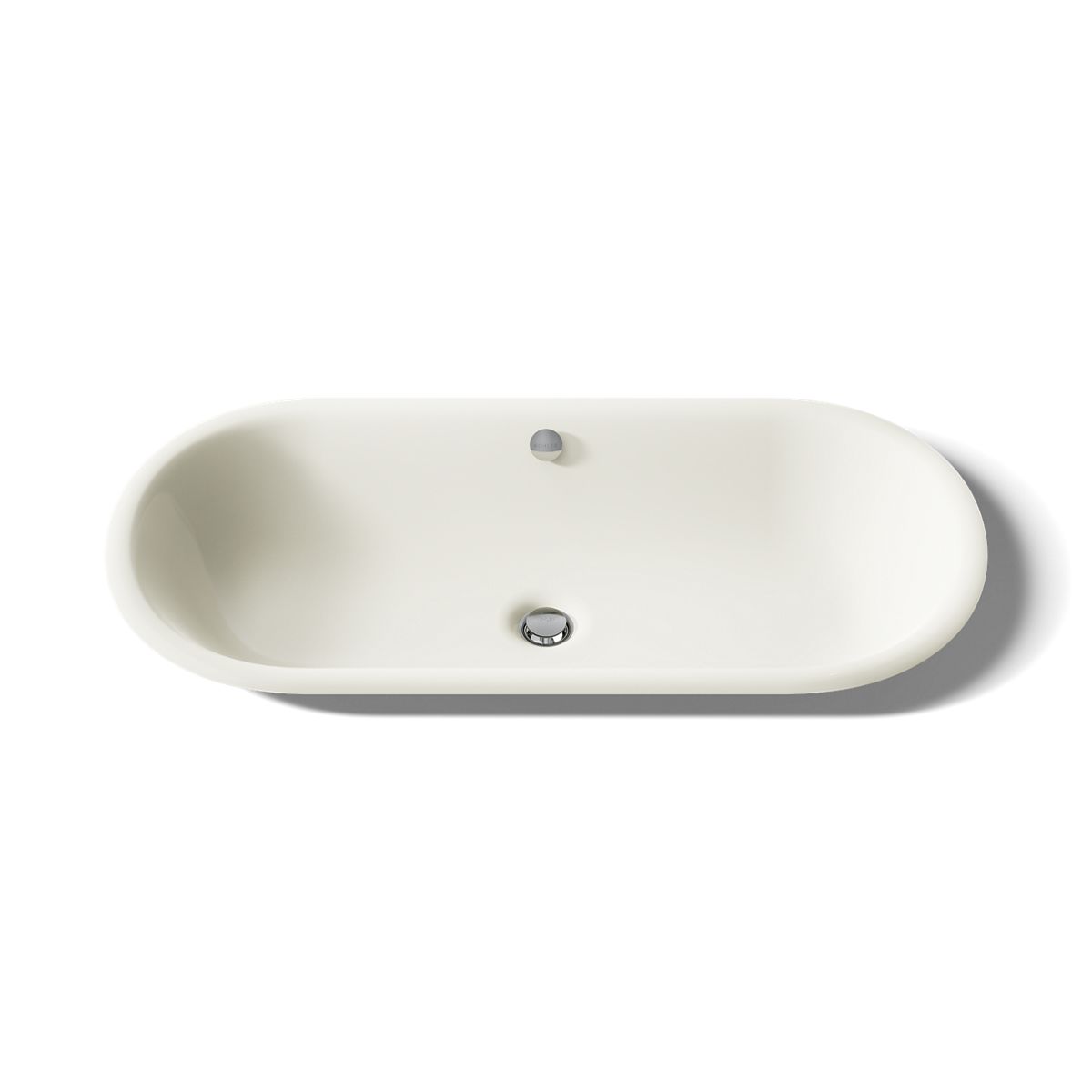KOHLER K-20213-P5 Iron Plains 33" oval drop-in/undermount/vessel bathroom sink with Iron Black painted underside