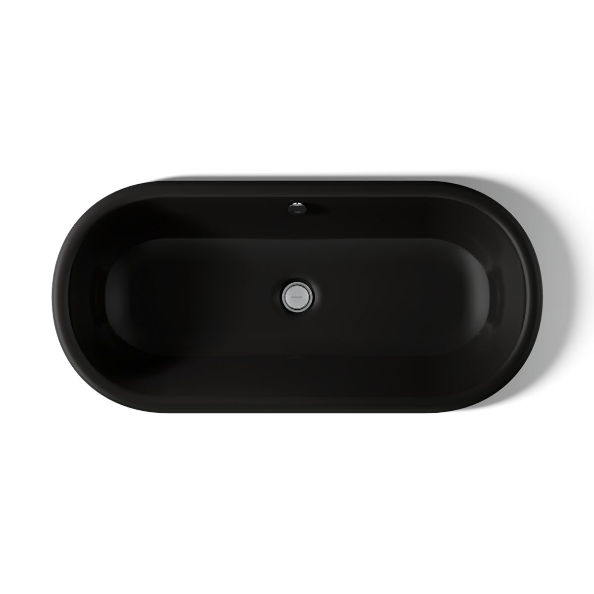 KOHLER K-20213-P5 Iron Plains 33" oval drop-in/undermount/vessel bathroom sink with Iron Black painted underside