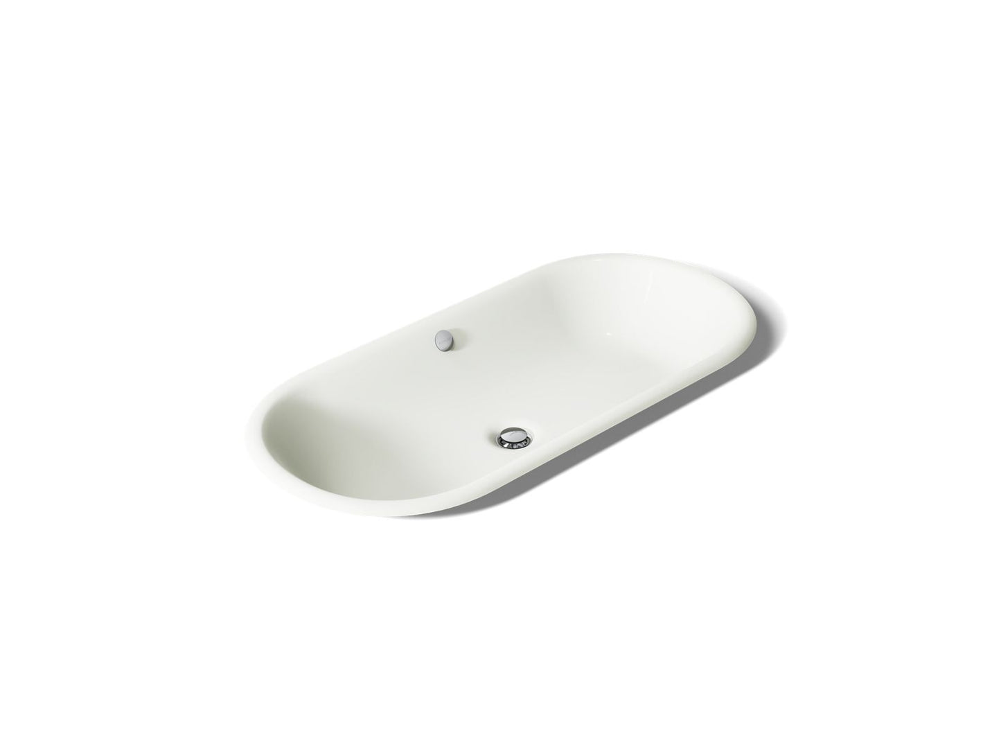KOHLER K-20213-P5 Iron Plains 33" oval drop-in/undermount/vessel bathroom sink with Iron Black painted underside