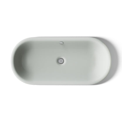 KOHLER K-20213-P5 Iron Plains 33" oval drop-in/undermount/vessel bathroom sink with Iron Black painted underside