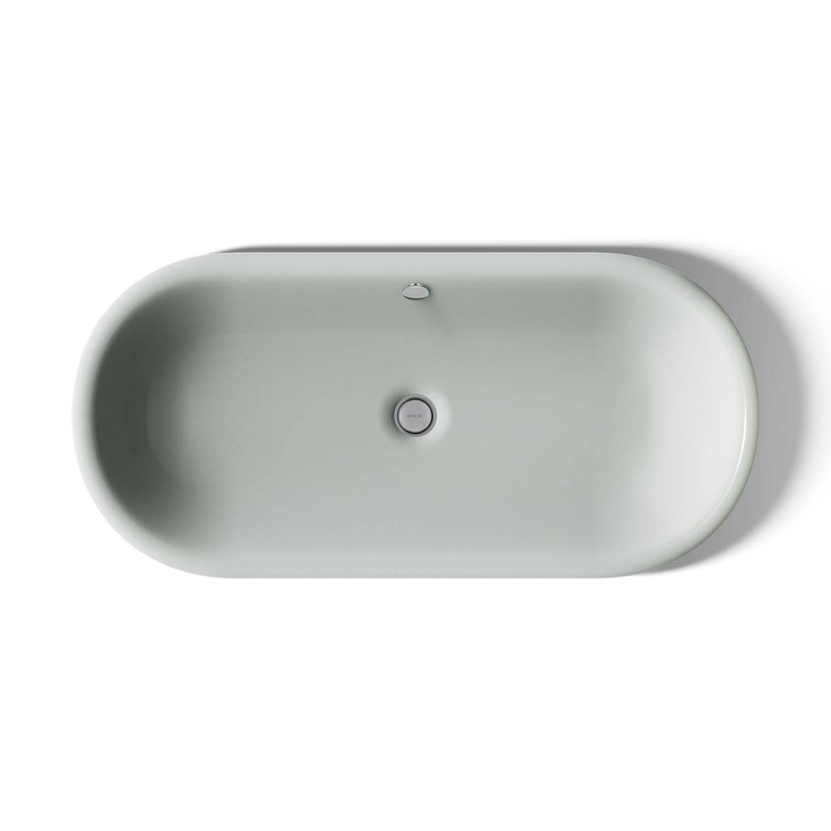 KOHLER K-20213-W Iron Plains 33" oval drop-in/undermount/vessel bathroom sink with White painted underside