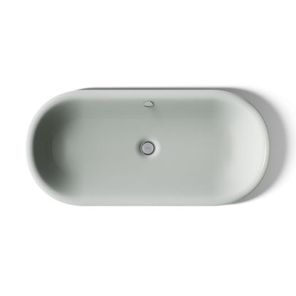 KOHLER K-20213-W Iron Plains 33" oval drop-in/undermount/vessel bathroom sink with White painted underside